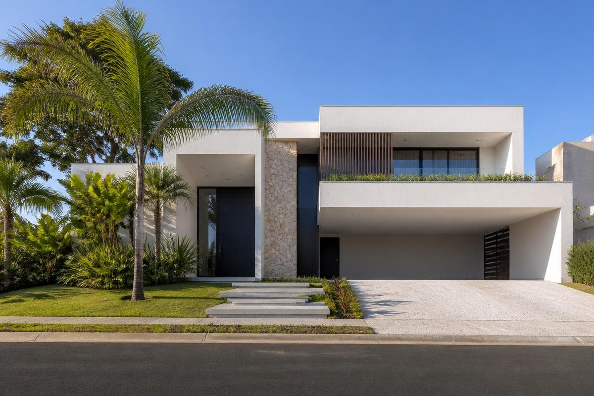 Residência contemporânea no Reserva Real